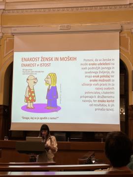 Pia Ažman Klukovič, Sektor za enake možnosti
